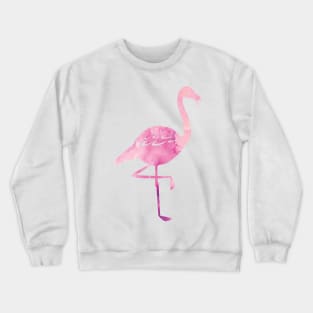 Watercolour Pink Flamingo Pattern Crewneck Sweatshirt